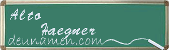 Alto Haegner Visitenkarte